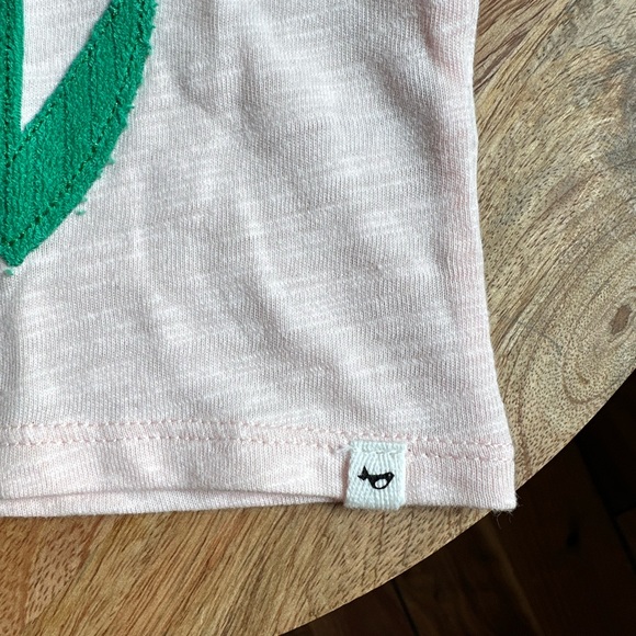 Oh Baby! Tulip Appliqué Flutter Sleeve Top NWT sz: 0/3M - Picture 5 of 6